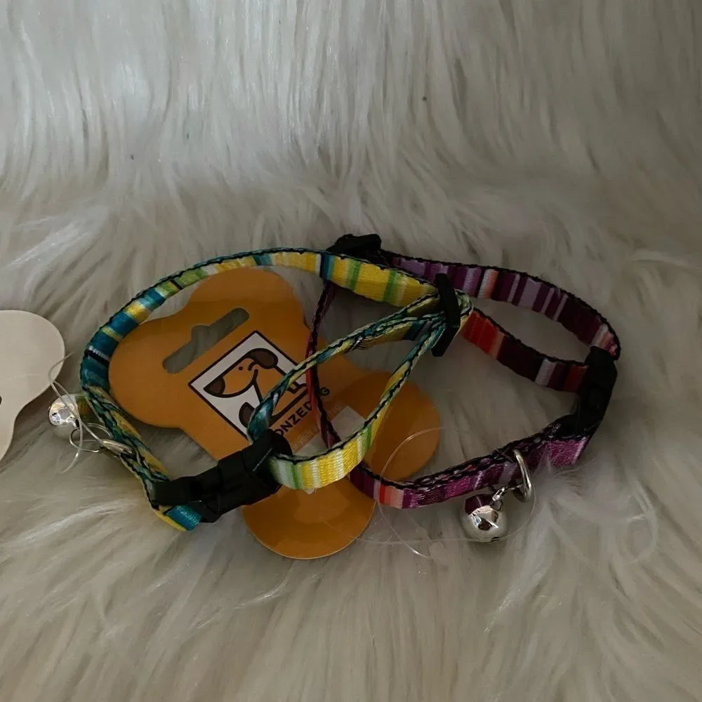 COPY - COPY - Tribal Breakaway Cat Collar with Bell 2 PCS Aztec Pattern Safety …